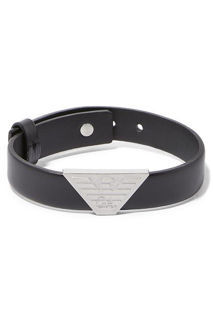 Eagle Logo Essentials Leather Bracelet